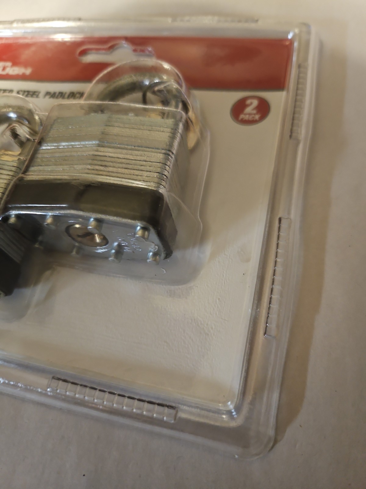 Hyper Tough 40mm Laminated Steel Keyed Padlock, 2 Pack