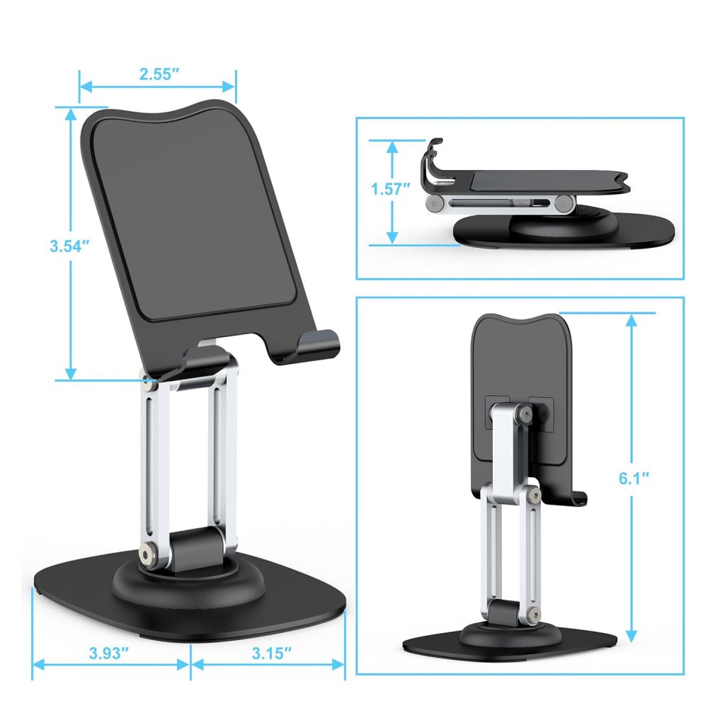 360° Rotating Universal Foldable Adjustable Tablet Stand Desk Phone Holder Mount