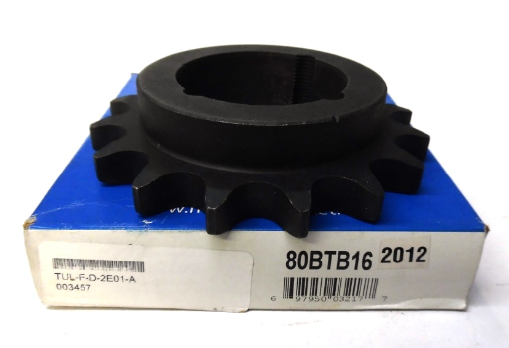 MARTIN SPROCKET 80BTB16, 2012, 16 TEETH, 5.627" OD, 5.126" PITCH DIAMETER, 2" ID