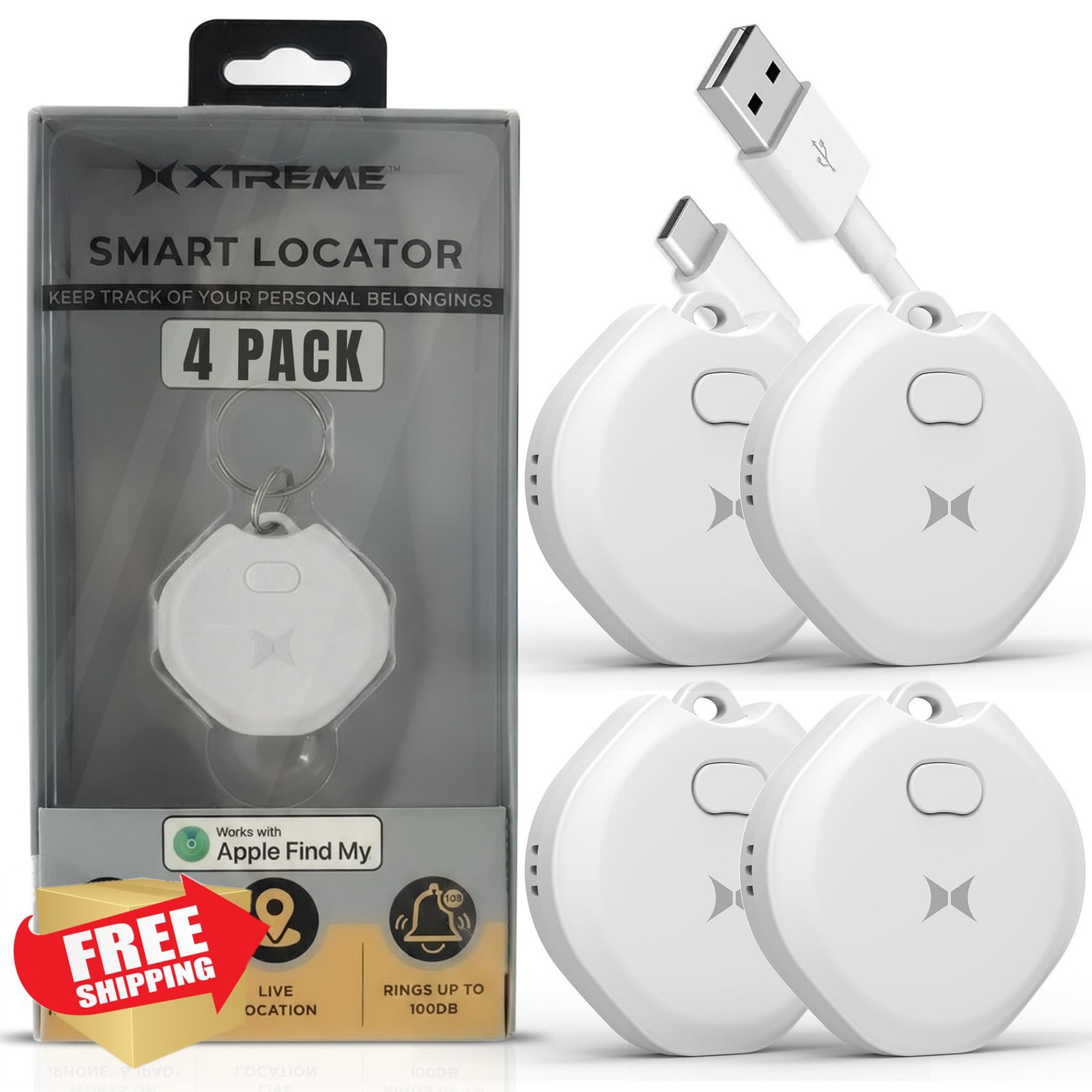 XTREME Air Tracker Tag 4 Pack
