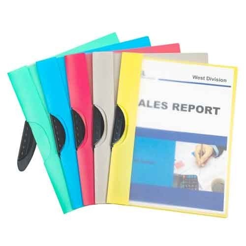 C-Line Clip N Go 1) Report Cover Asst Colors Swing Clip Frosted School Office