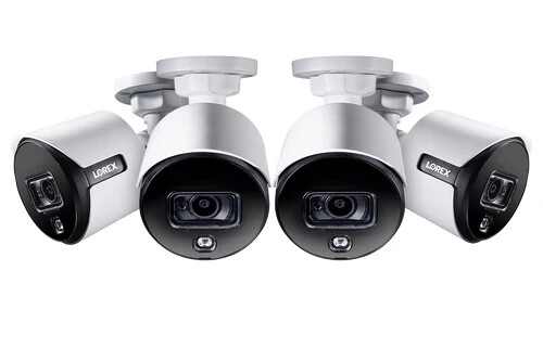 🔥 Lorex 4 Cameras 4K Ultra HD Active Deterrence Security Bullet C881DA-4PK BNC