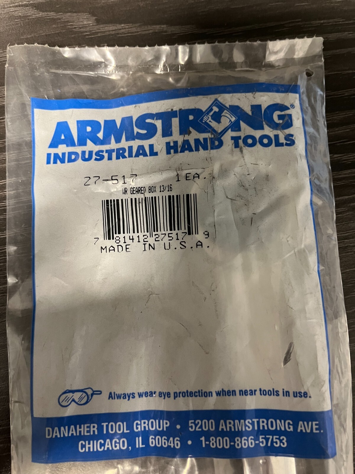 ARMSTRONG 27-517 13/16" GEARED BOX WRENCH