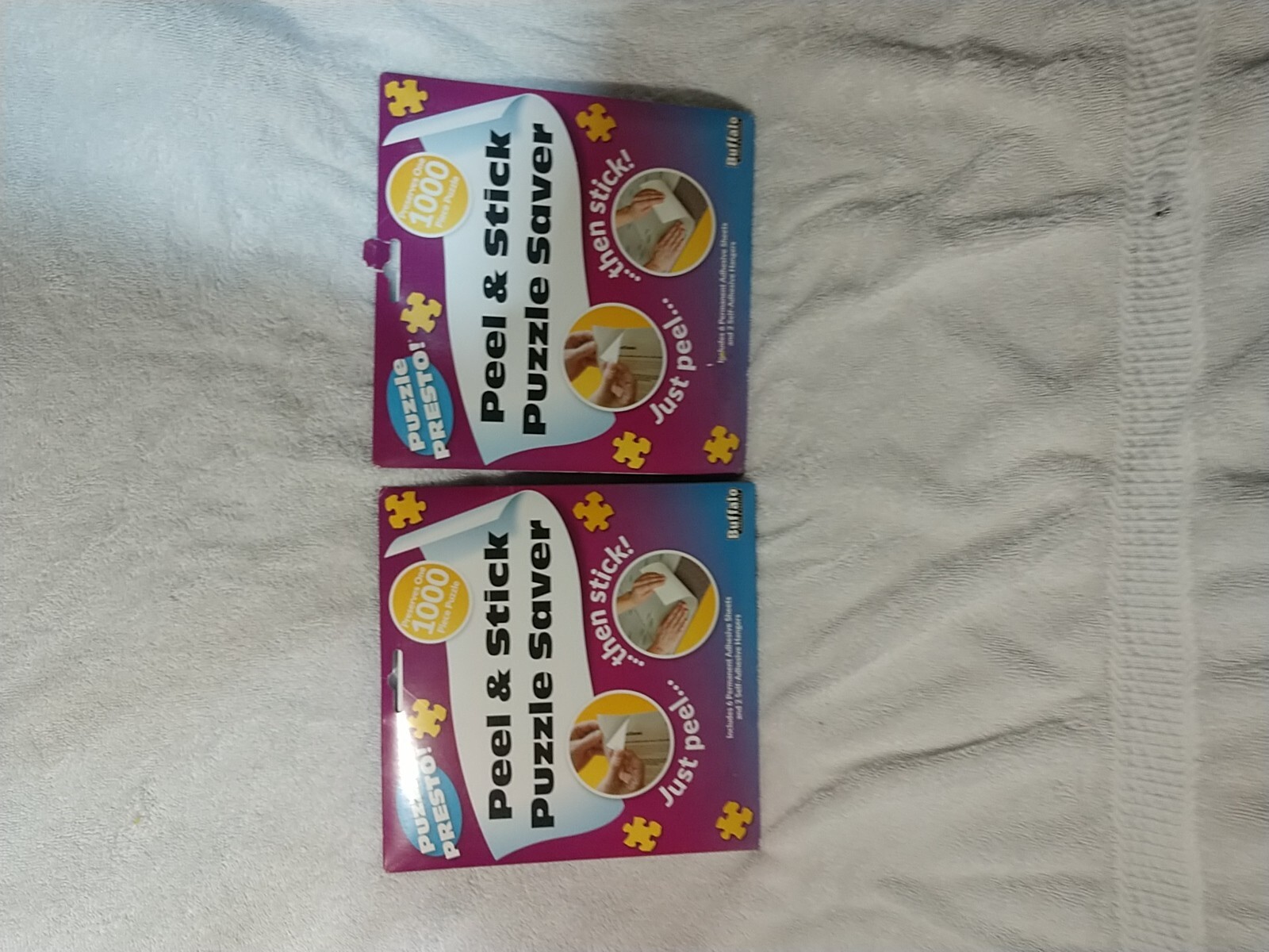 Puzzle Presto! Peel and Stick Puzzle Saver No Glue No Mess(Lot Of 2) (New)