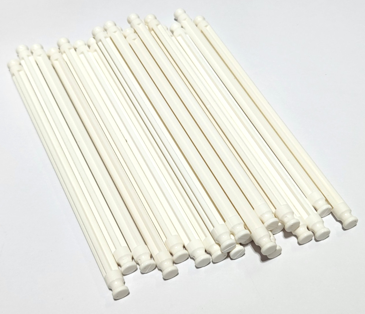 20 K'NEX Rare White Rods 5.13" (Red Size) Standard Parts Off-white KNEX