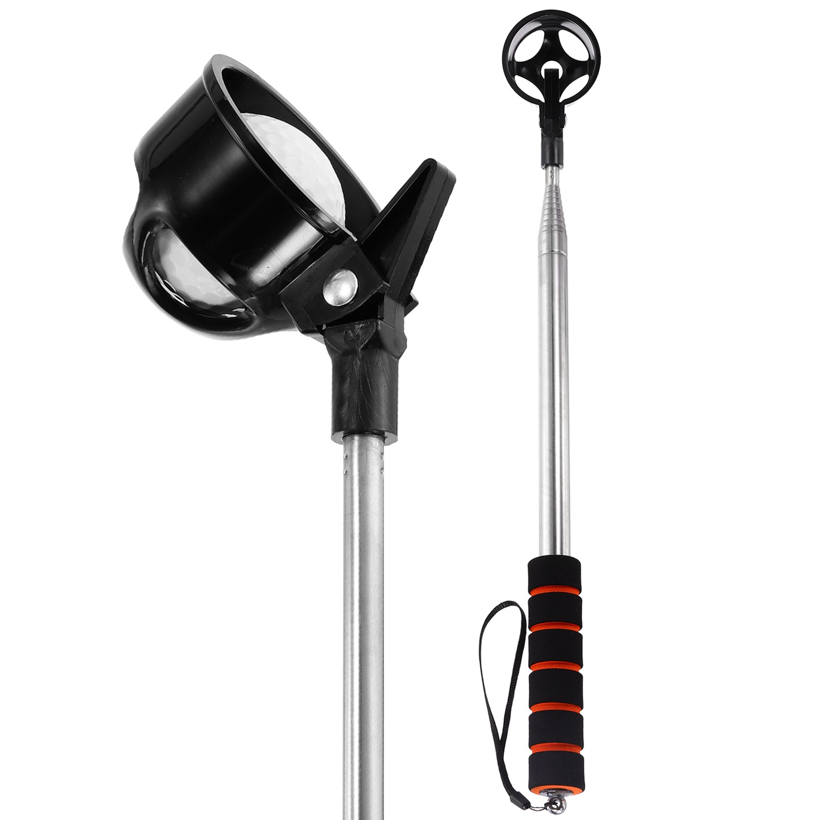 8.9Ft Golf Ball Grabber for Water Black-Fitting for Golfers