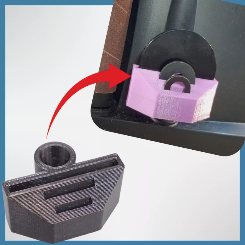 Custom Washer Holder Mount Bracket for WEN 6510 Spindle Sander