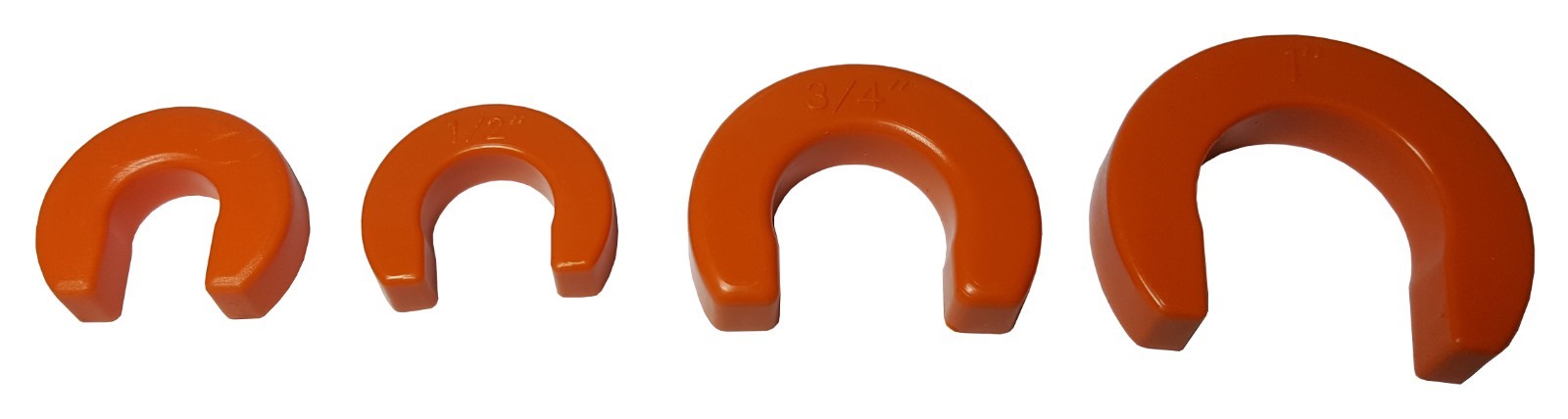 4 Pack XFITTING , Variety Push Fit Disconnect Clip (3/8", 1/2", 3/4", 1")