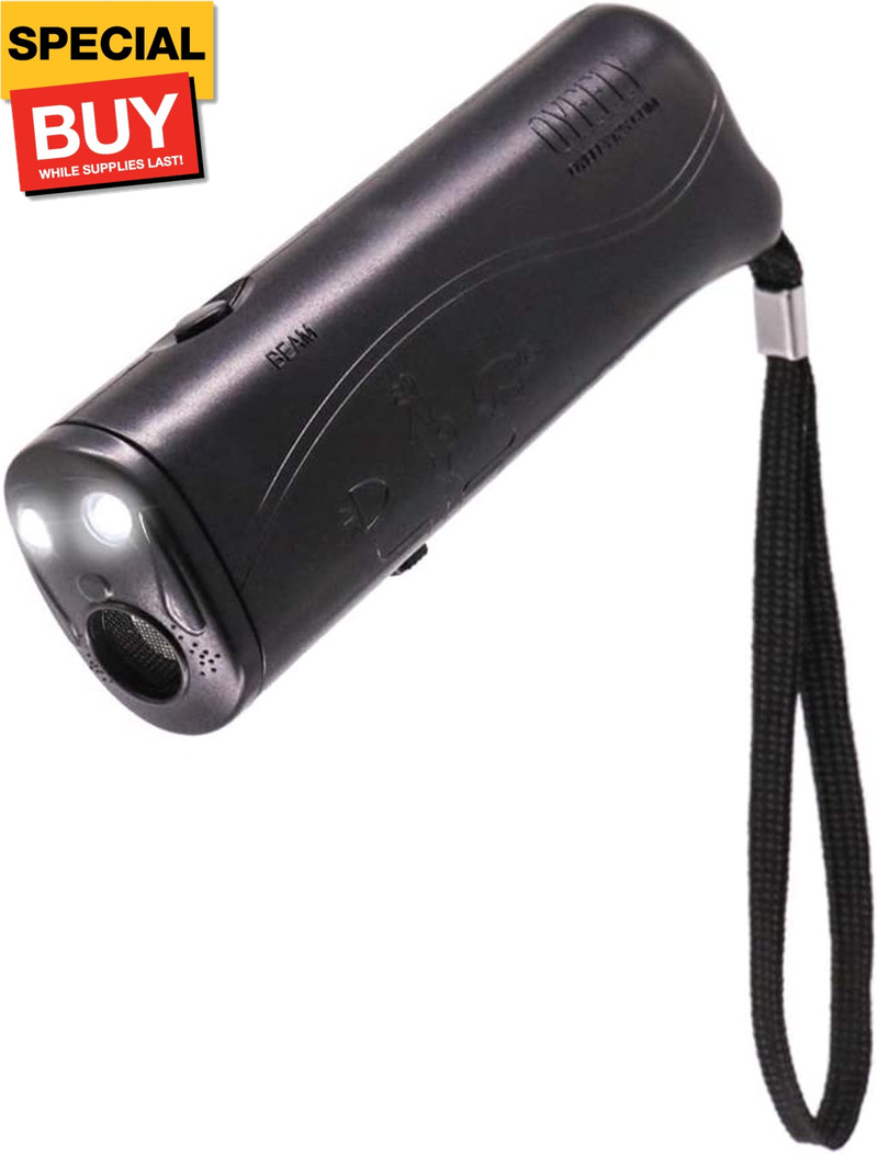 Handheld Dog Trainer, 3 in 1 with LED Flashlight,Bark Stopper Dog Trainer Device