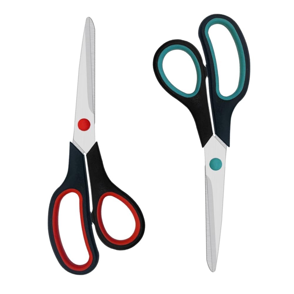 Scissors, 2 Pack 7.5 inch Scissors for Office and Home, Scissors All Purpose ...