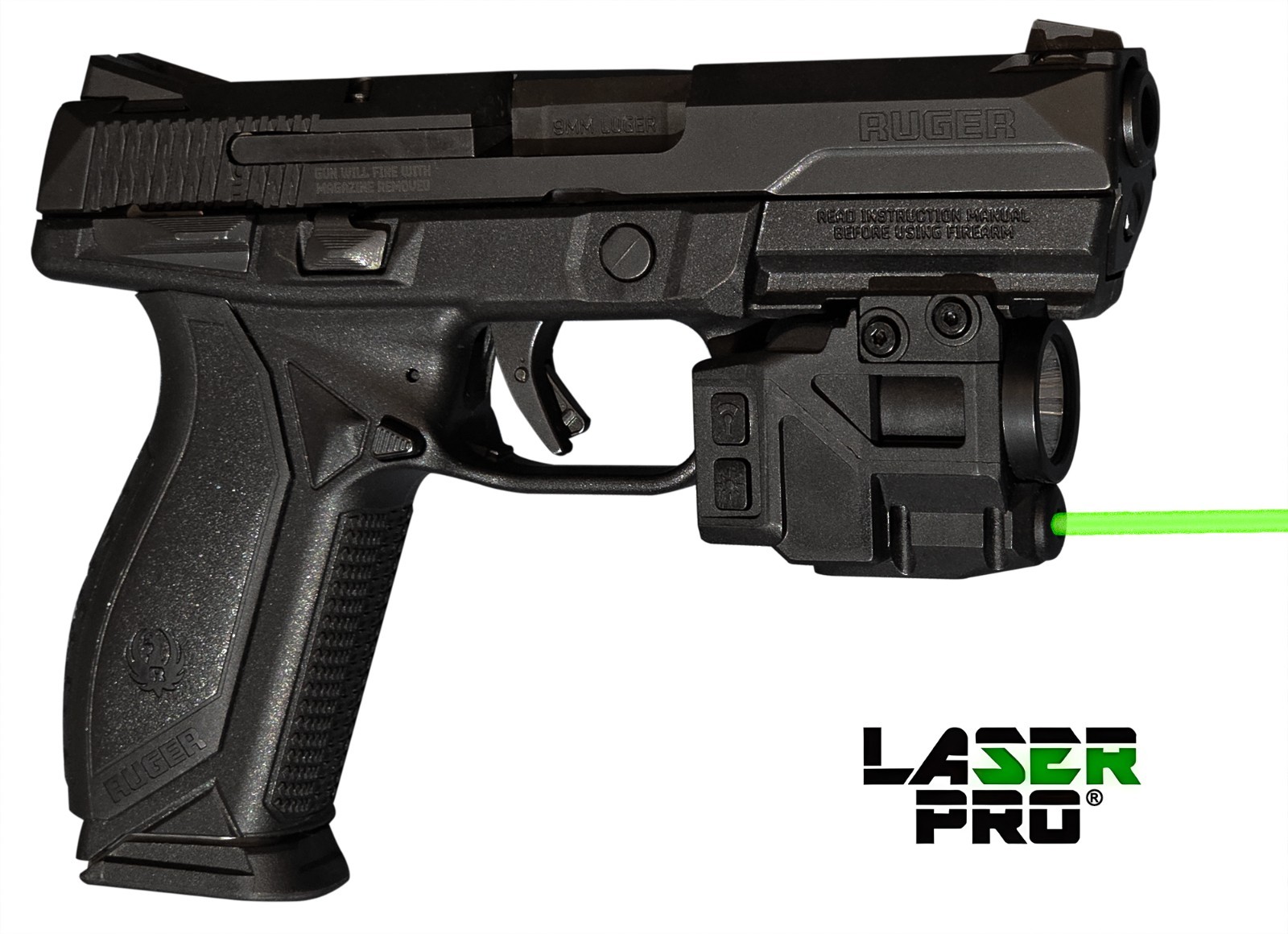 Green Laser & LED Light for Ruger Security 380 & 9 Compact, American Compact RXM