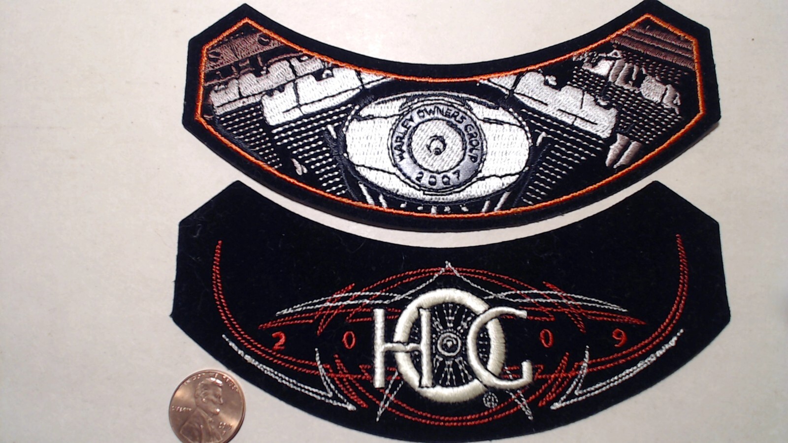 NEW 2007 2009 HOG Harley Davidson Owner's Group Rocker Patch Jacket Vest MC Club