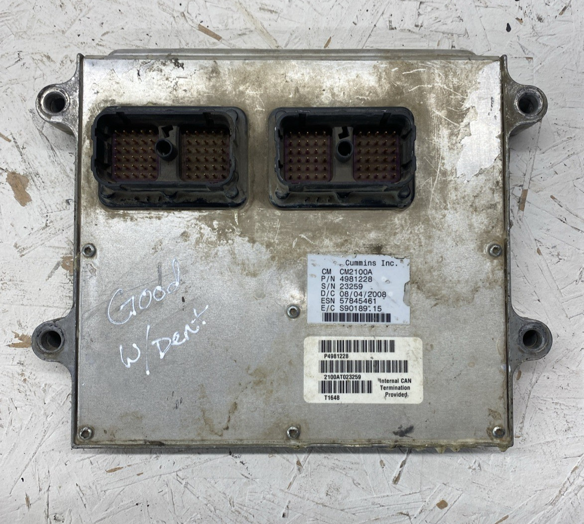 USED OEM 2007-2009 Cummins 6.7L Diesel Engine Control Module ECM 4981228 CM2100