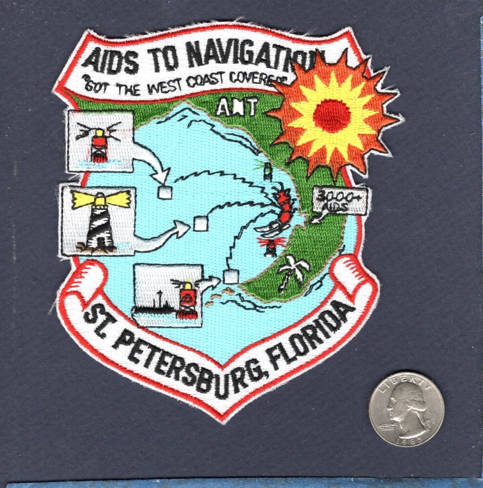 St Petersburg FL Aid To Navigation USCG US COAST GUARD Ship Squadron Patch