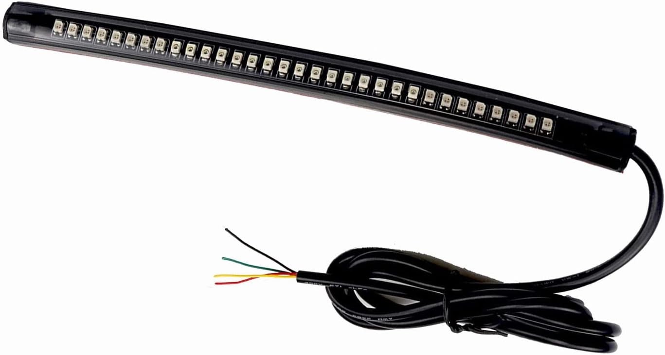 Flexible LED Tail Brake Turn Signal Light Strip for Motorcycle
