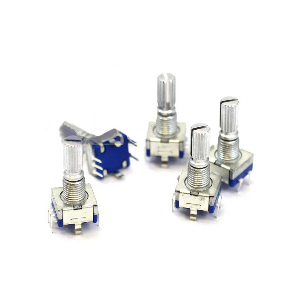 10PCS Rotary Encoder&Switch EC11 Audio Digital Potentiometer Knurled Handle 20mm