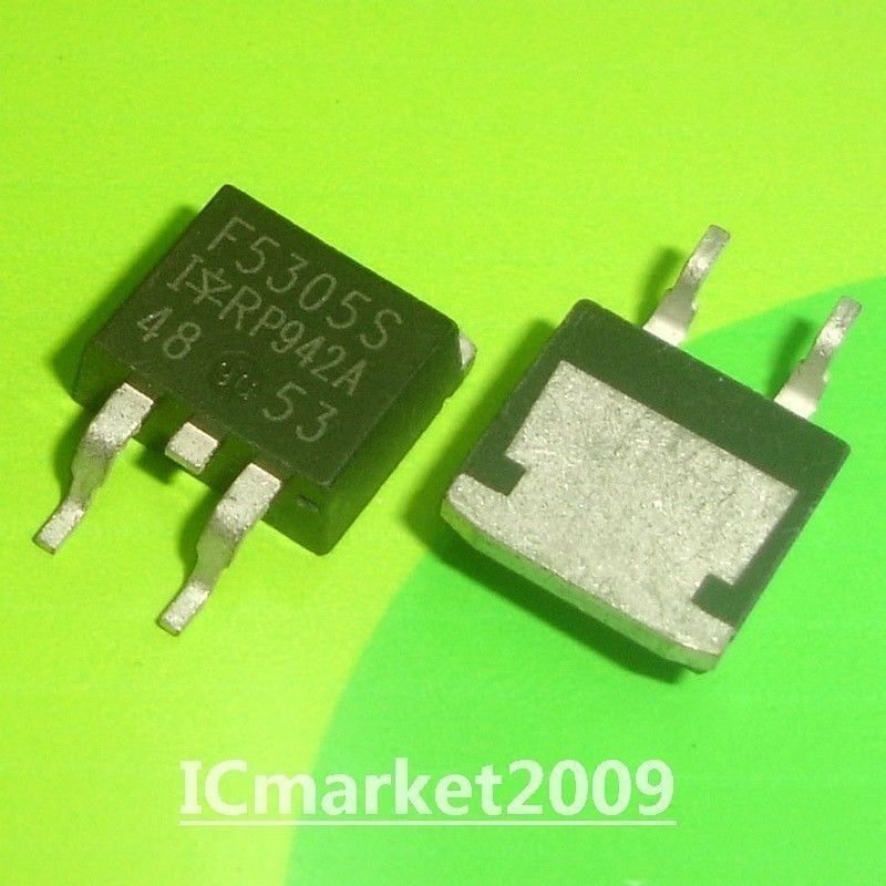 50 PCS IRF5305S TO-263  F5305S IRF5305STRPBF HEXFET P-Channel MOSFET Transistor
