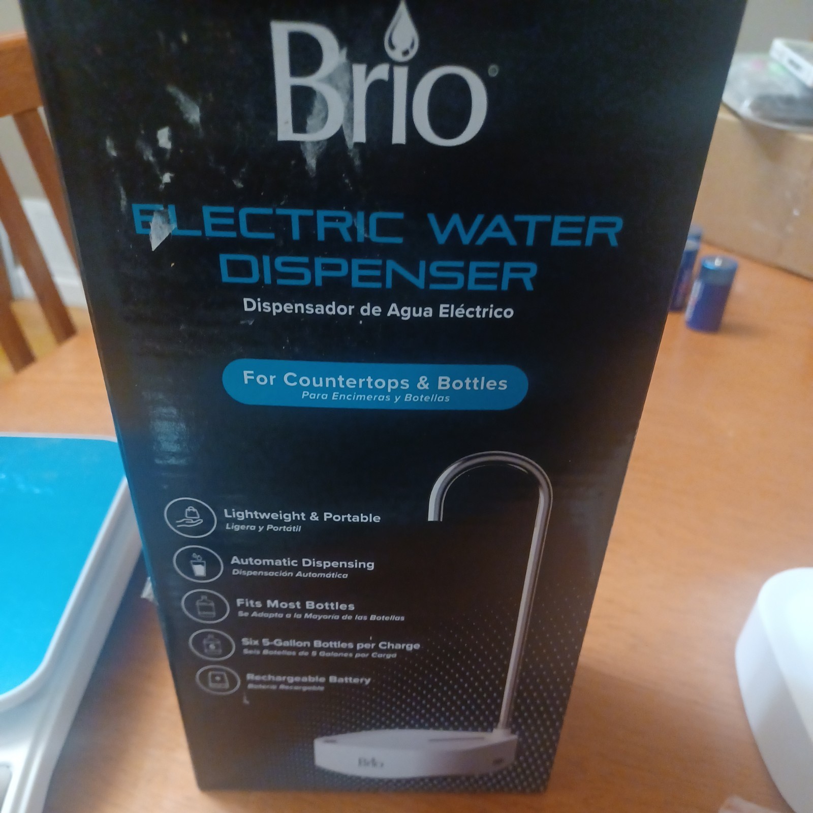 Brio Electric Water Dispenser Portable for Countertops & 5 Gallon Bottles USB