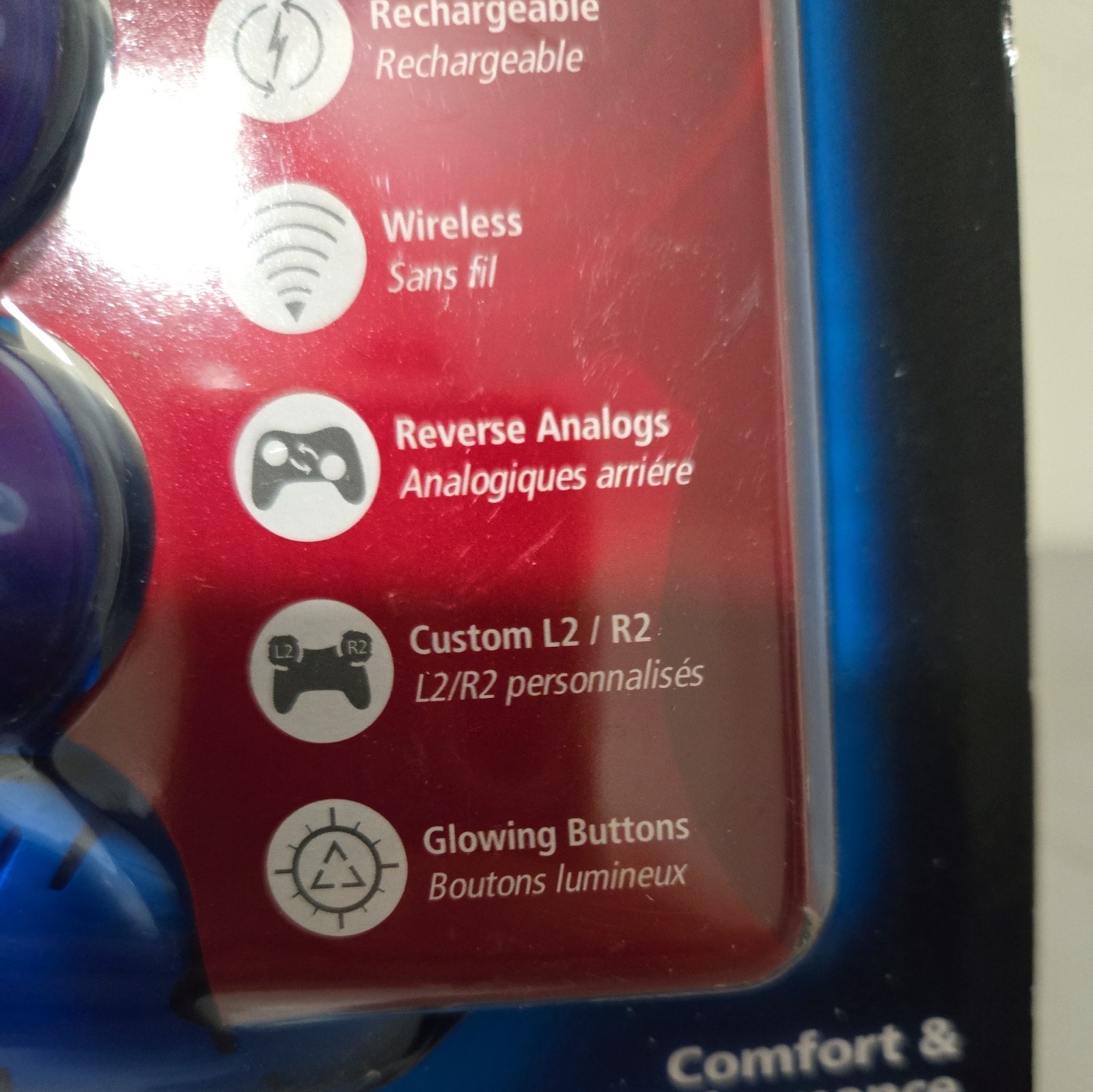 PowerA Mini Pro Elite Wireless Controller PS3 Blue New Sealed Motion Control