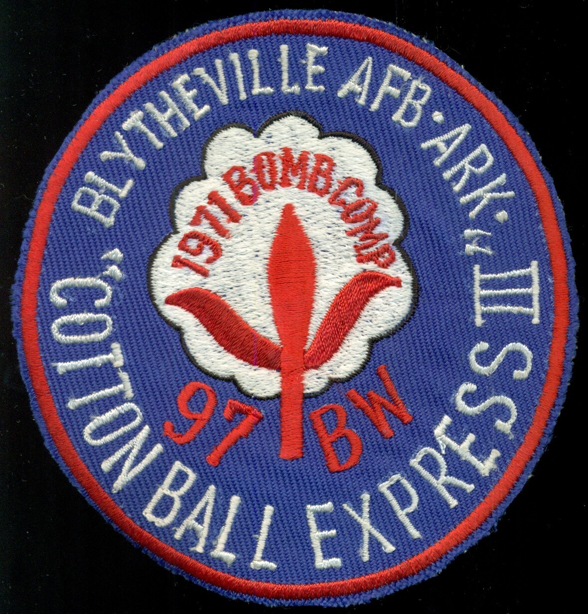 USAF 97th Bomb Wing Cotton Ball Express 1971 Bomb Company Patch CT4