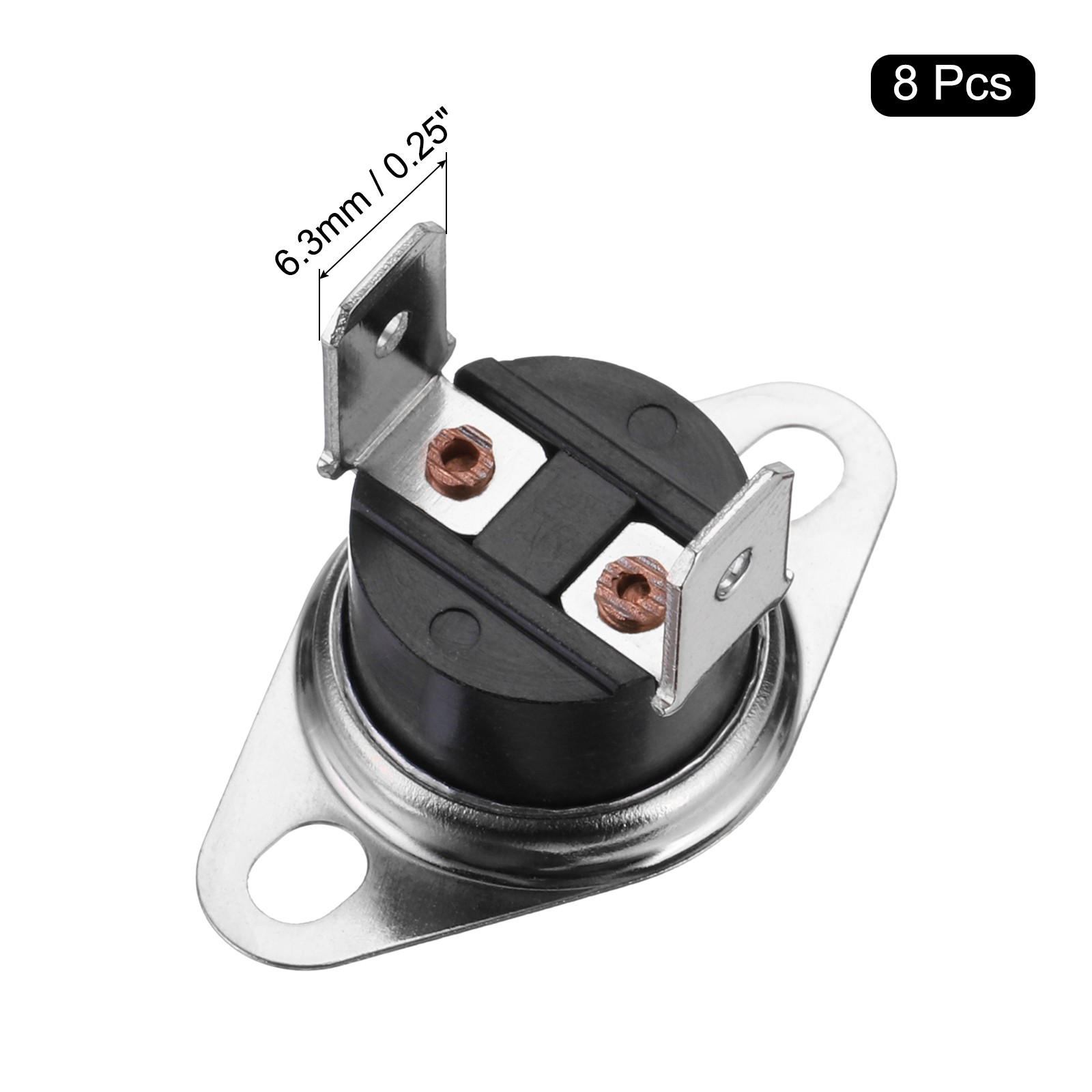 8 x Temperature Control Switch Thermostat 135°C 10A Normally Closed