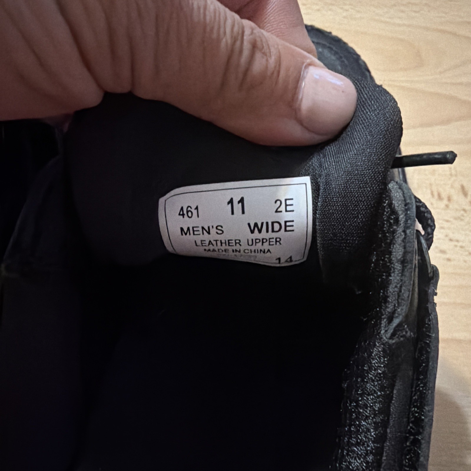 Orthofeet Jackson Comfort Tie-Less Lace Shoes Black Size 11 2E Extra Wide
