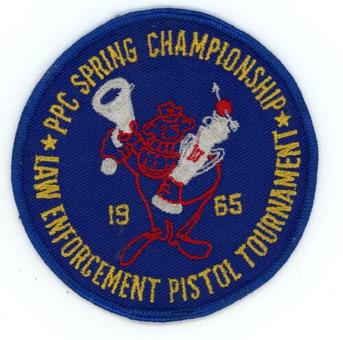 CALIFORNIA CA POLICE PISTOL CHAMPIONSHIP 1965 OLD VINTAGE SHOULDER PATCH SHERIFF