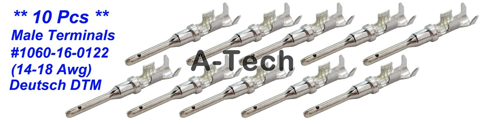 Deutsch 72190-94 HARLEY CAT x10pcs Male Terminals 1060-16-0122 Pin 14-18awg