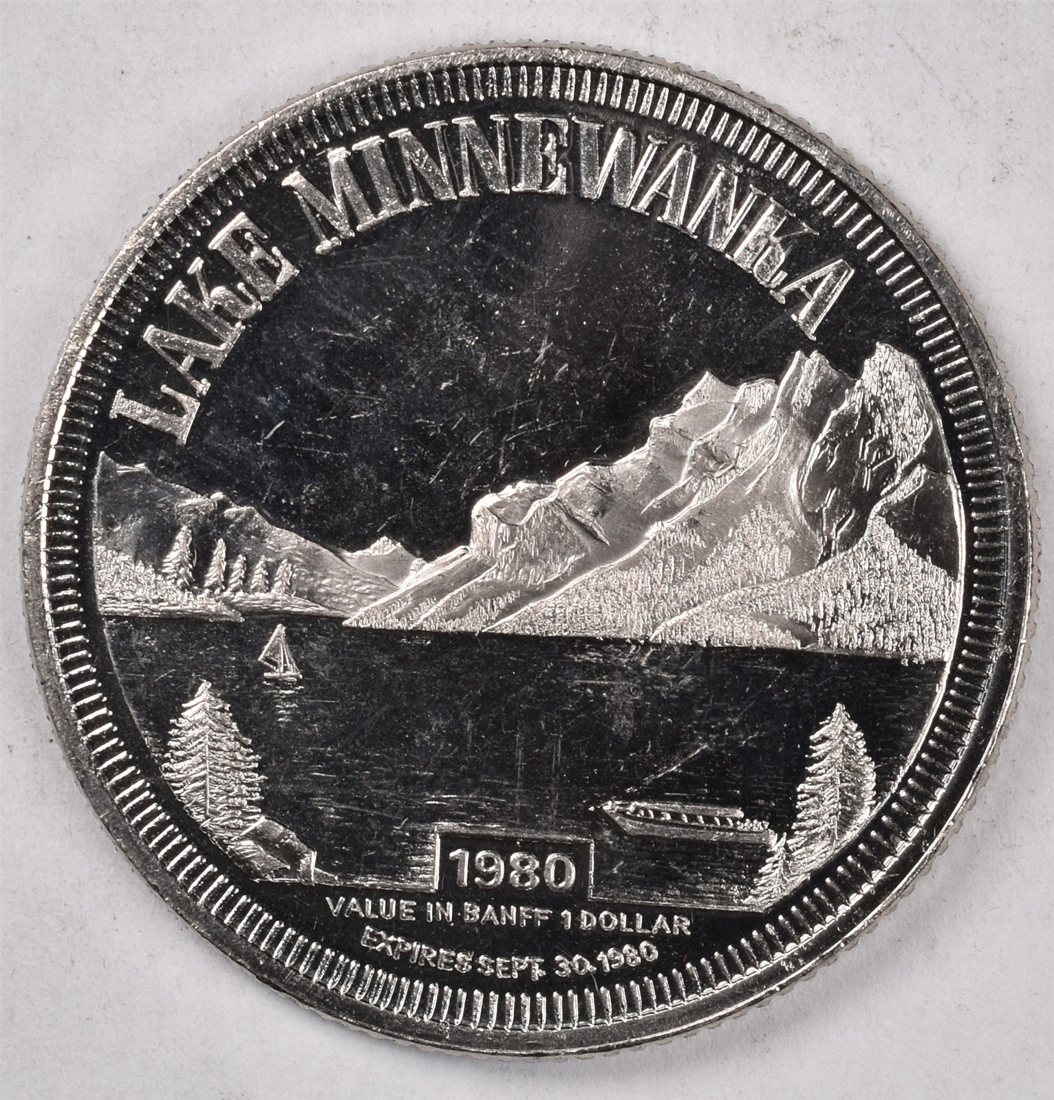 1980 Canada Lake Minnewanka Dollar