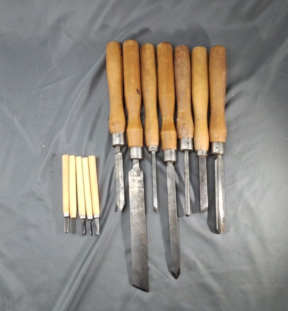 Job Lot of 12 Vintage Wood Carving Chisels
