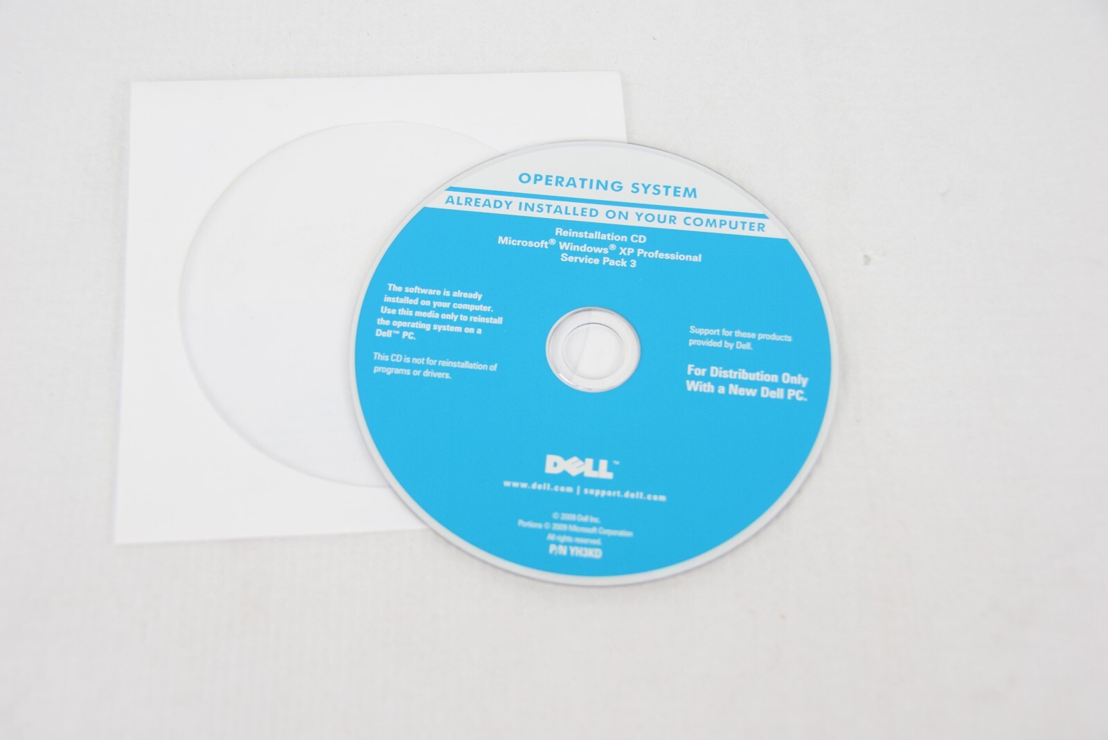 Dell 04PW6N Microsoft Windows XP Professional Service Pack 3