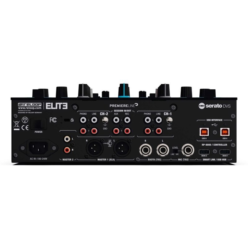 Reloop Elite Professional DVS Mixer for Serato DJ Pro - Black