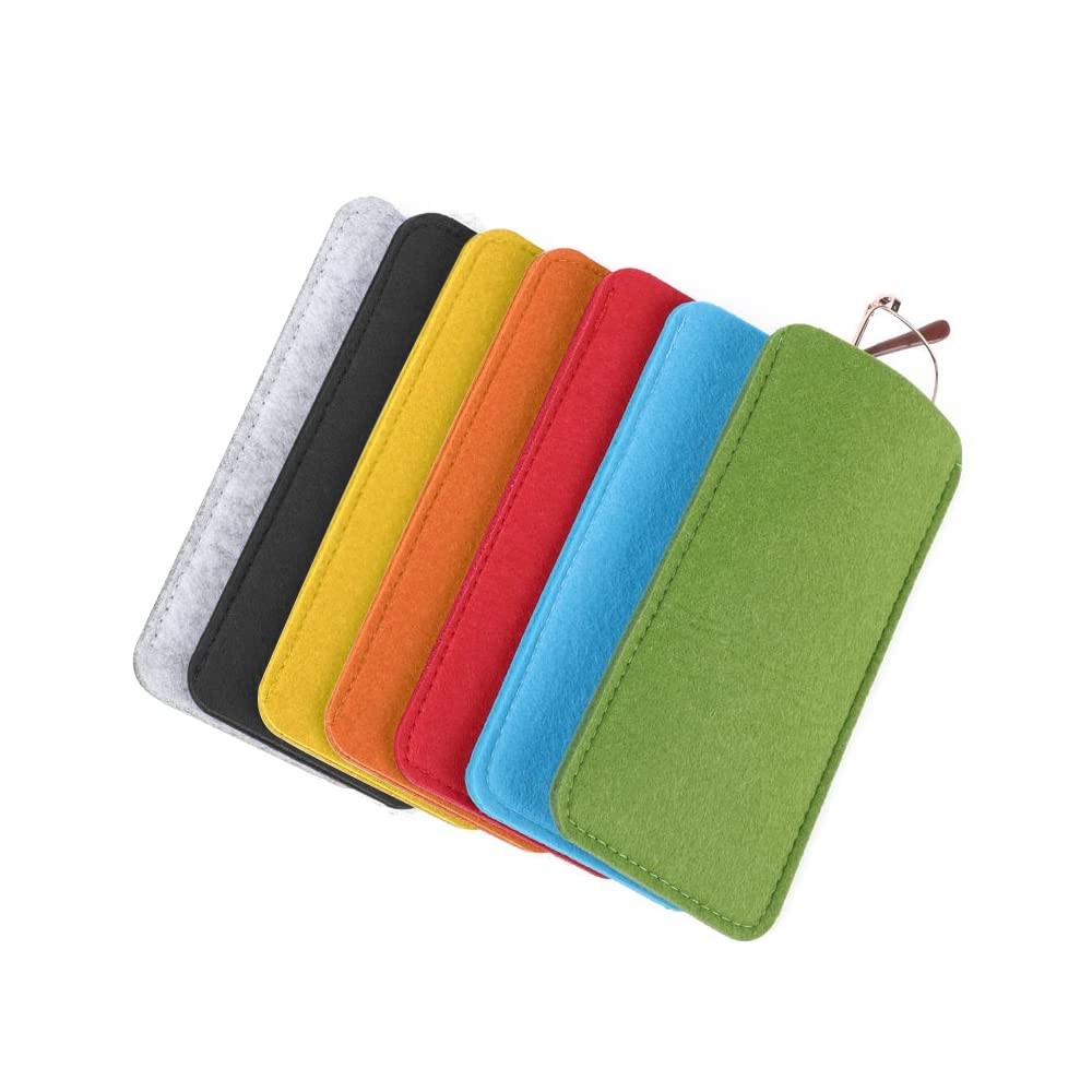 Pebipoo 7 Pcs Soft Felt One Size, Red,yellow,green,orange,gray,deep Gray,blue