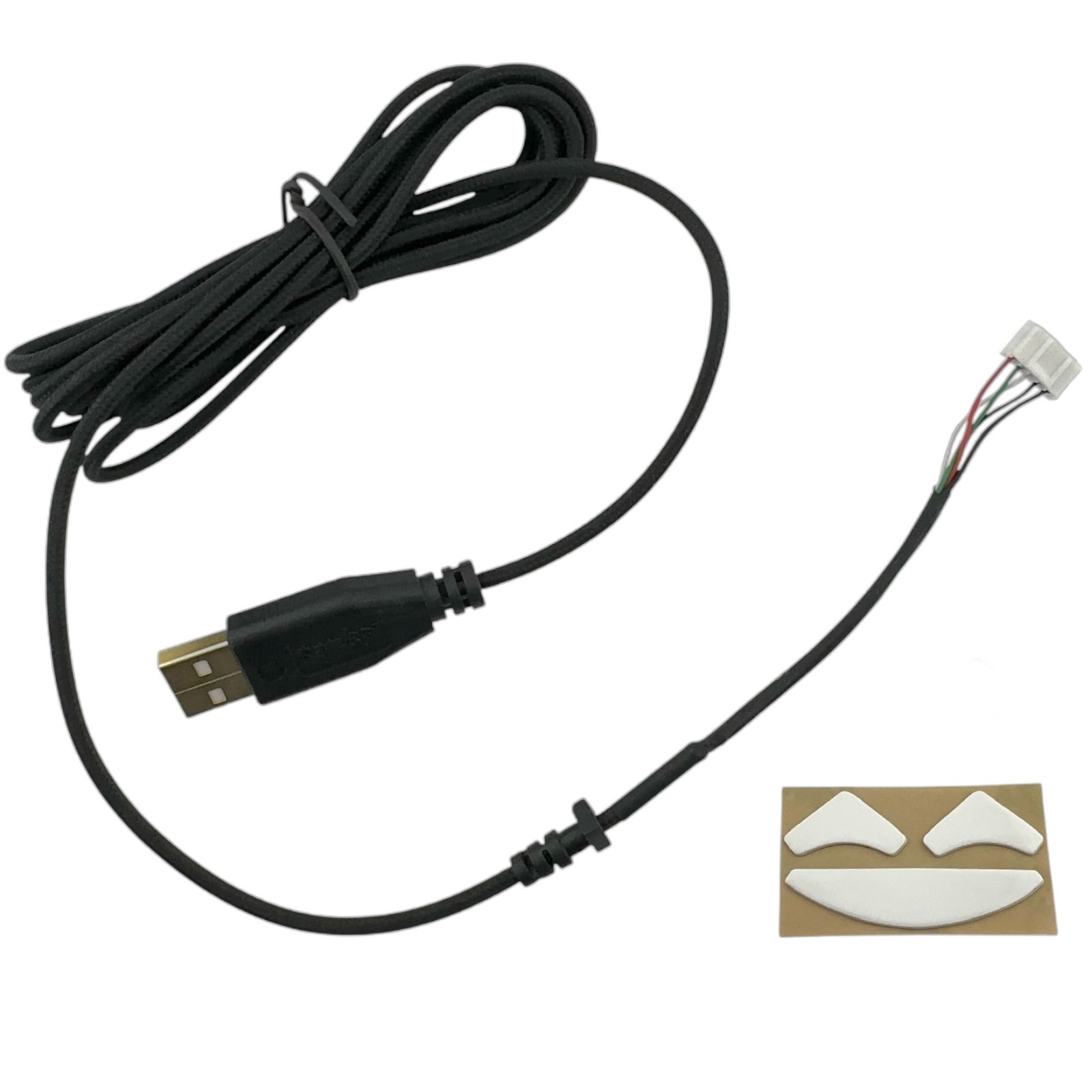 Braided USB Cable Replacement For Razer Deathadder 3500 Dpi With Feet