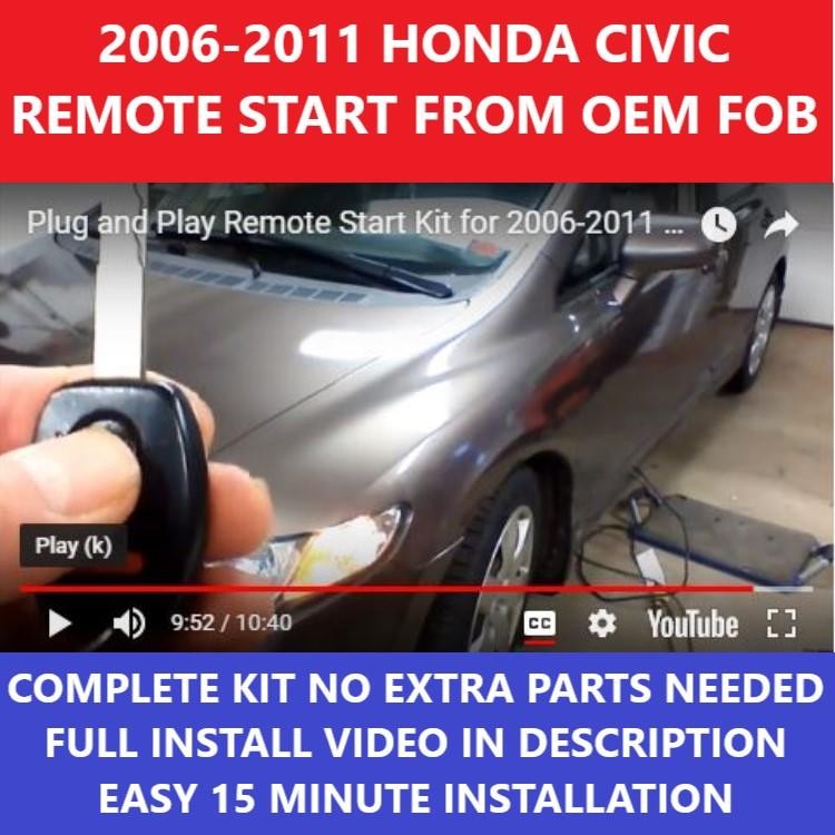 PLUG & PLAY REMOTE START 2006-2011 HONDA CIVIC