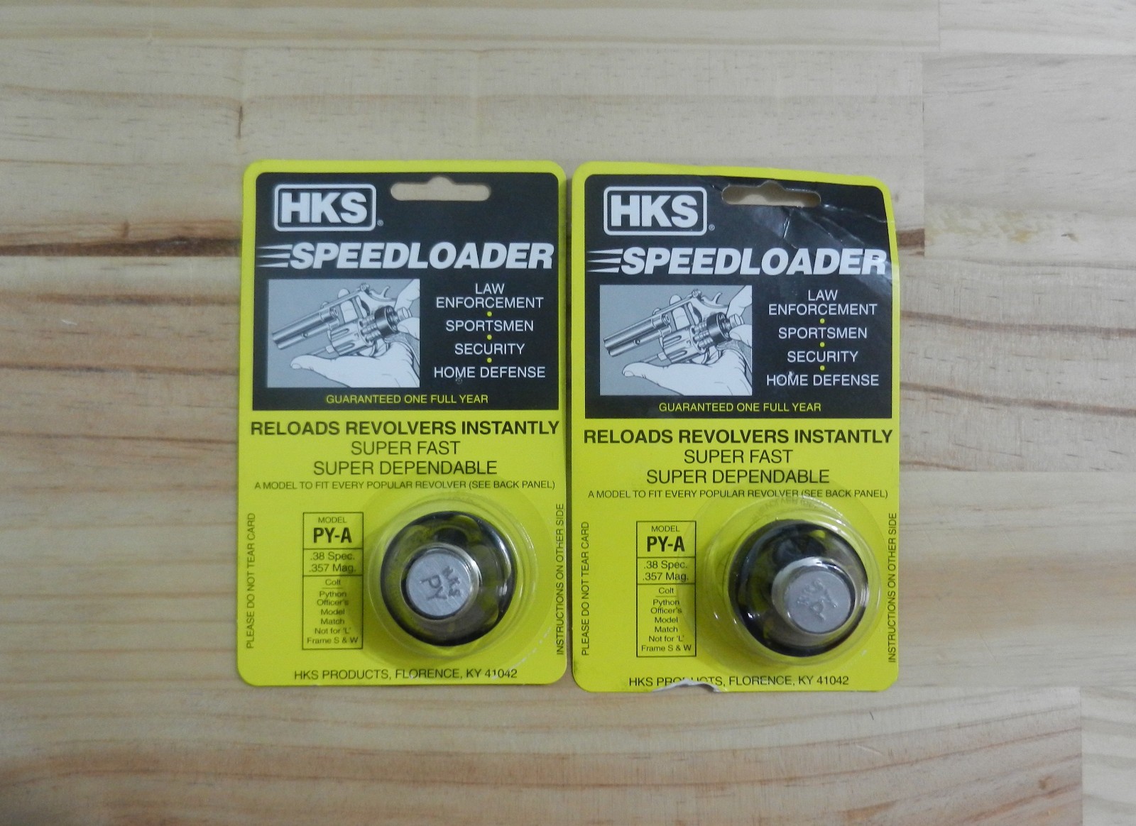 HKS Speedloader;  PY-A;  6-Shot;  38 Spl 357 Mag;  2 Pack;  Fast & Dependable