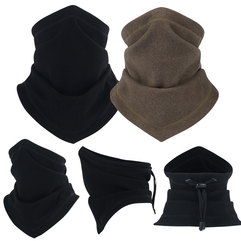 Winter Fleece Neck Warmer Gaiter Ski Face Mask Windproof Scarf for Cold Weather