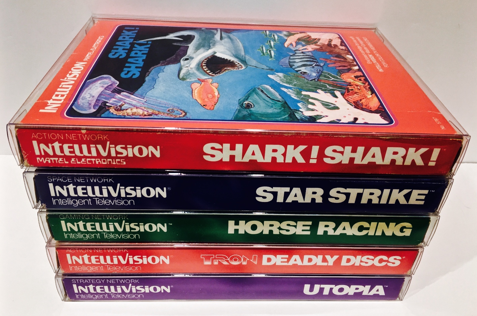 50 Box Protectors For INTELLIVISION Video Game Boxes Clear Display Cases