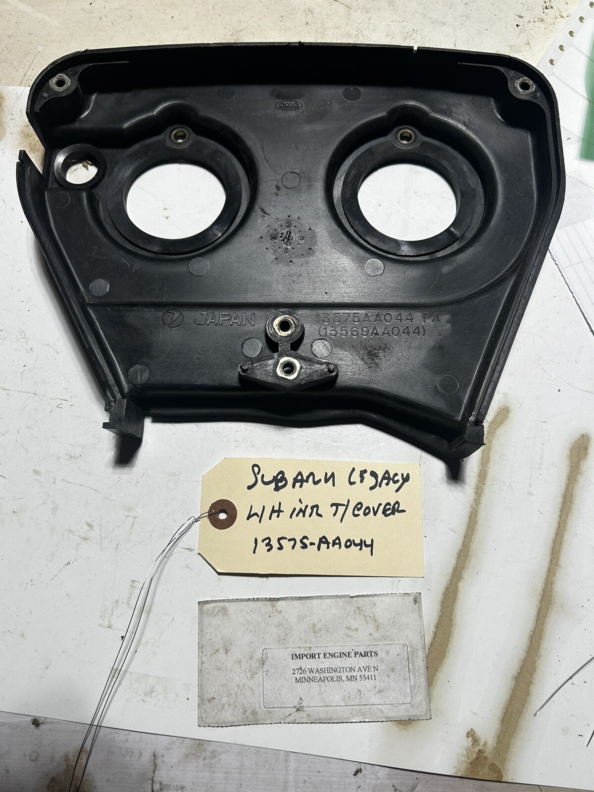 TIMING CVR L/H *USED* FITS SUBARU LEGACY 2458cc DOHC 1995-1996 13575-AA044 USED