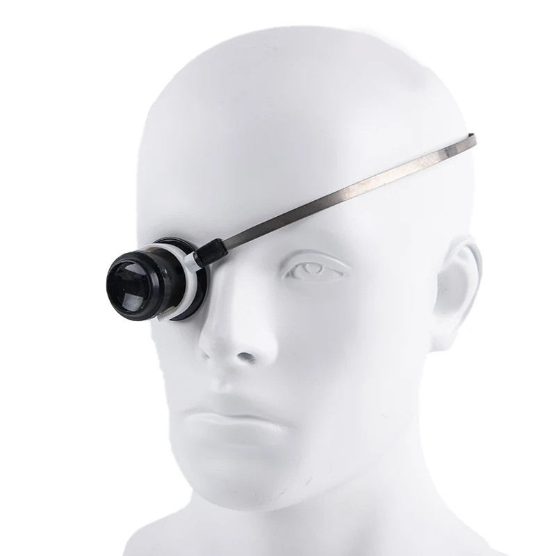 5X Loupe Magnifying Glass with Headband for Watch Repair Tools, Stainless