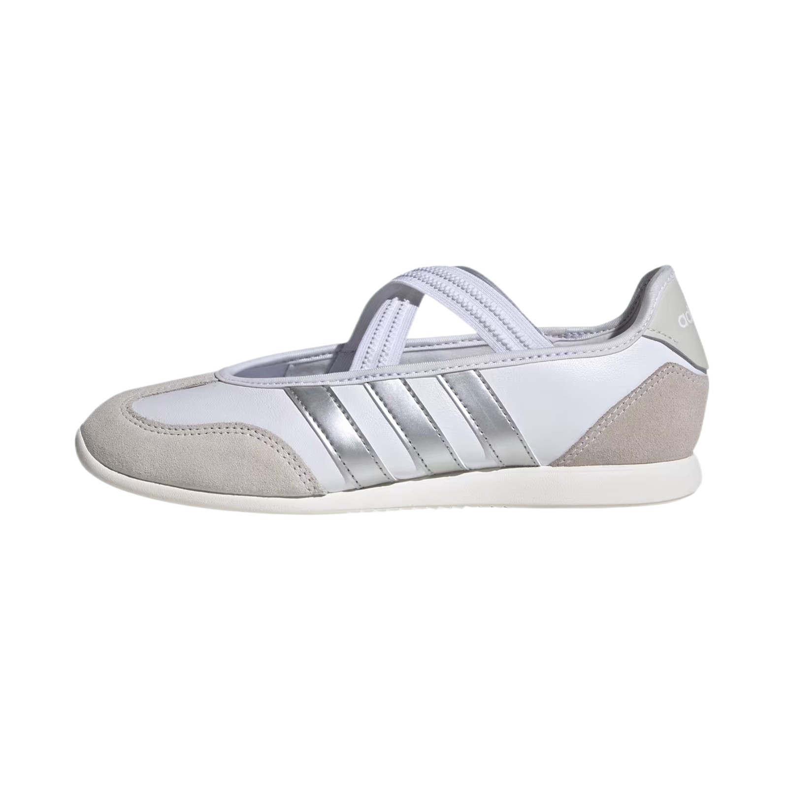 adidas Barreda Mary Jane Cloud White Silver Metallic Off White W - HQ7400
