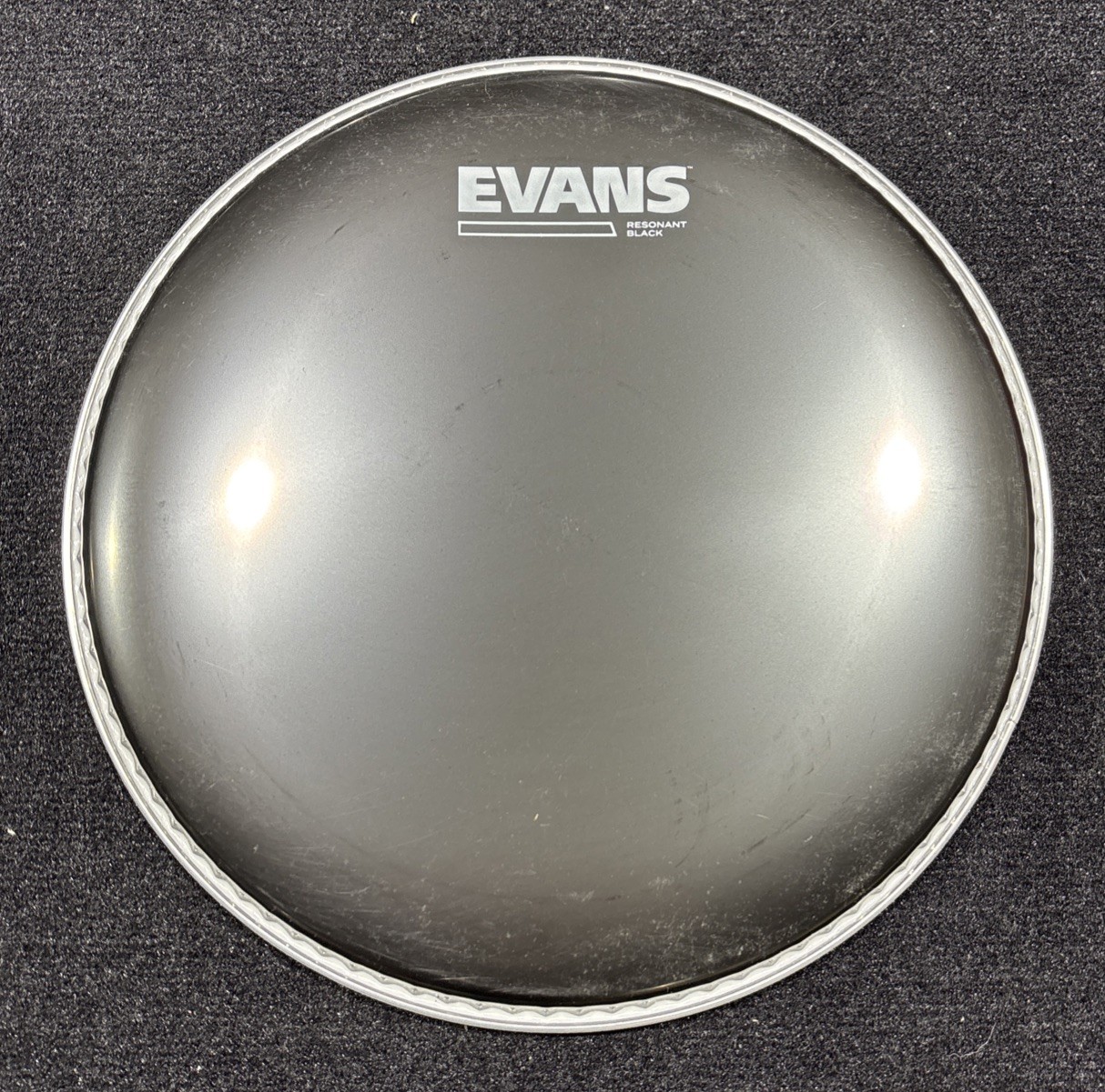 Evans Resonant Black Tom Drumhead  10 in.