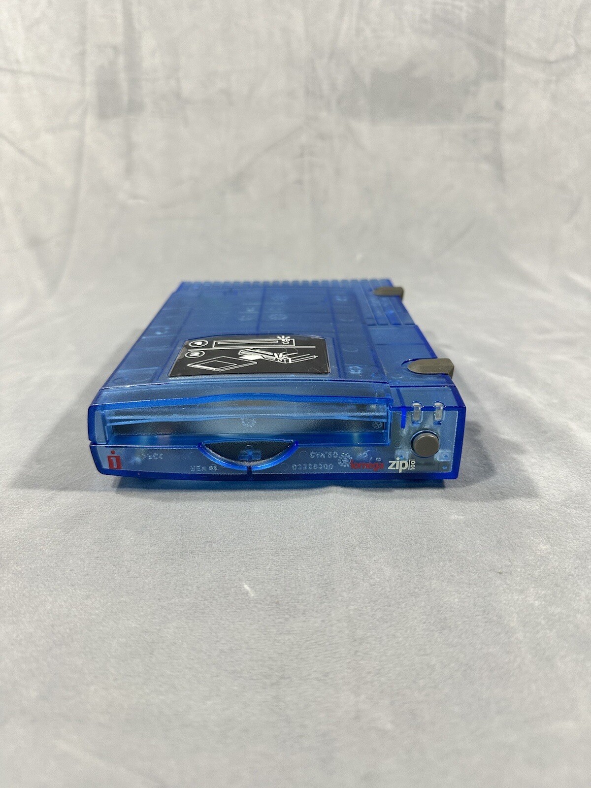 Iomega Zip 100 USB Z100USB External Drive Blue Transparent Parts Not  Working