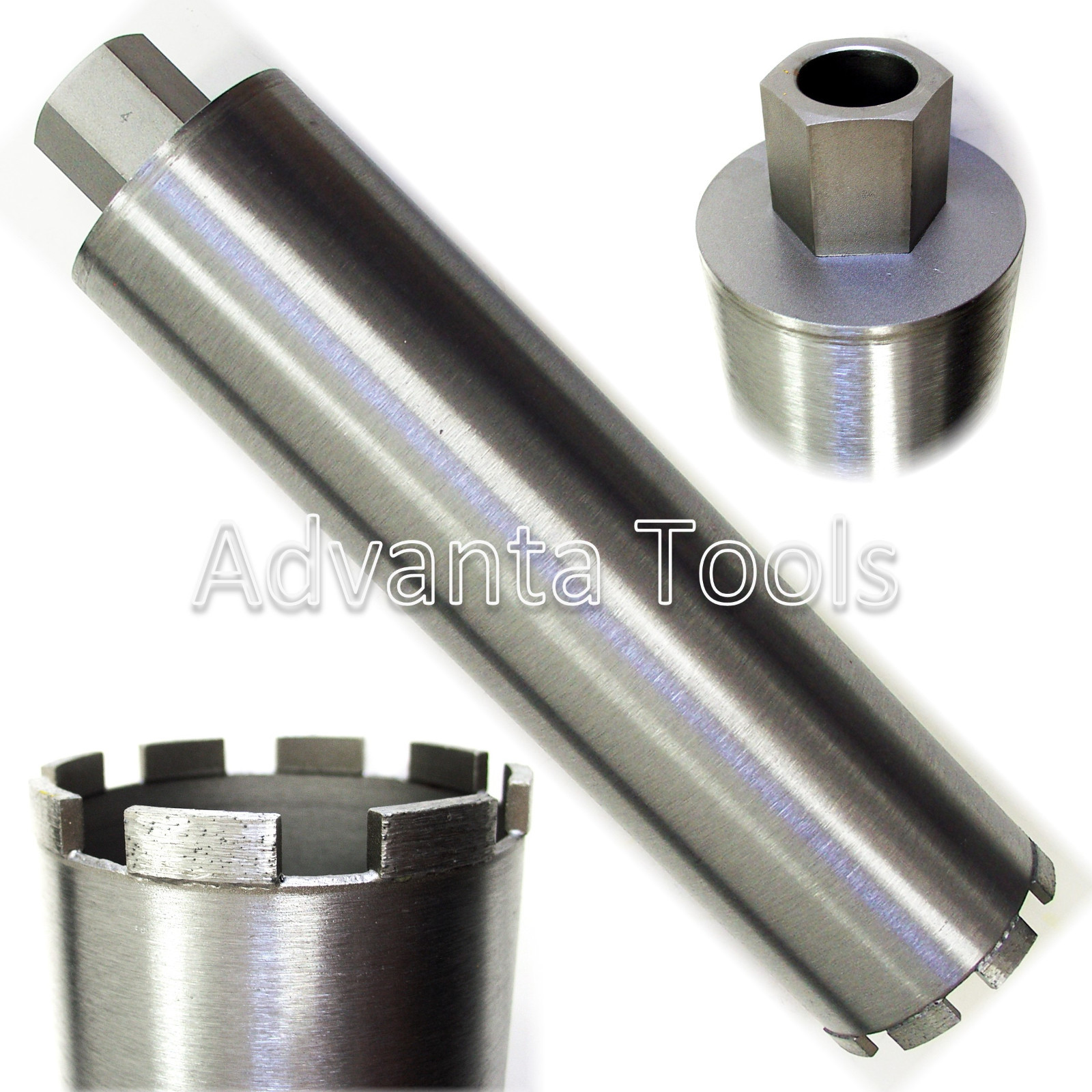 8" Laser Welded Wet Diamond Core Drill Bit for Concrete 1-1/4"-7 Threads