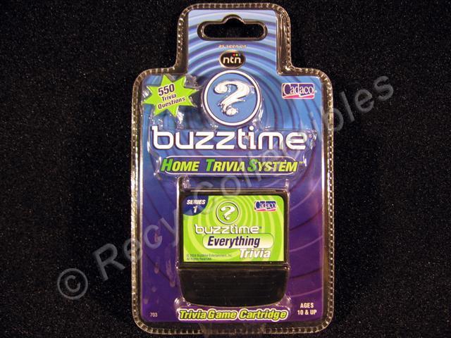Buzztime EVERYTHING Trivia Series 1 Question Game Cartridge 550 Questions Cadaco