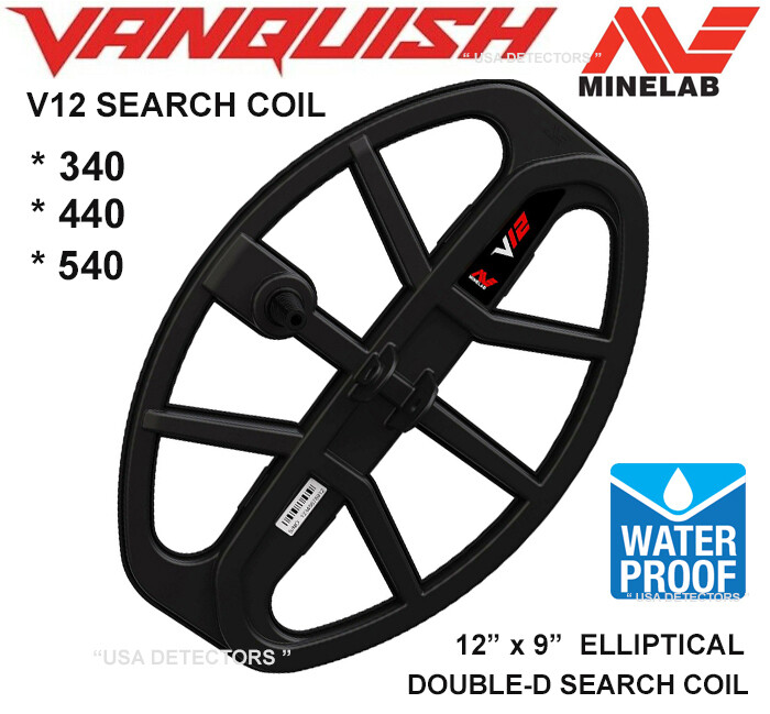 Minelab Vanquish V12 Double-D Search Coil 12"×9" NEW