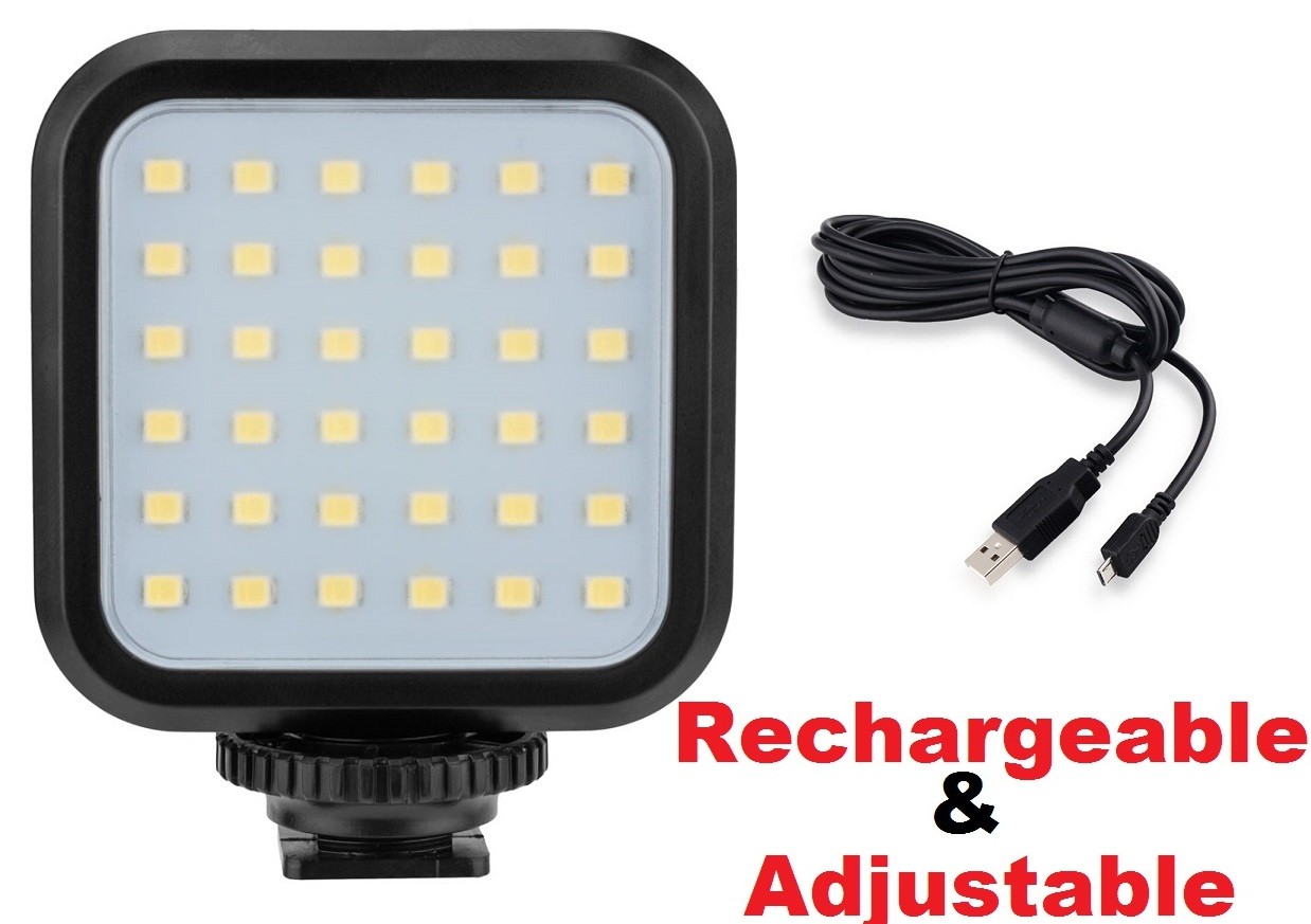 Array of LED Light (Rechargeable) for Panasonic Lumix DMC-GM1 DMC-GX7