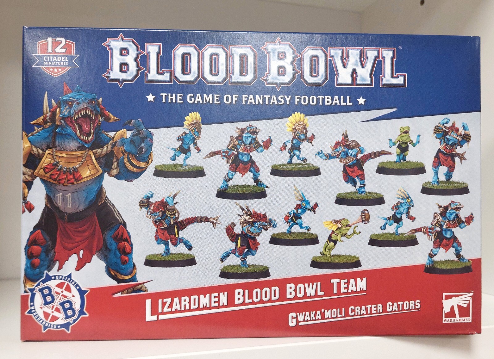 Blood Bowl Team Lizardmen: Gwaka'moli Crater Gators Single Unpainted Miniature