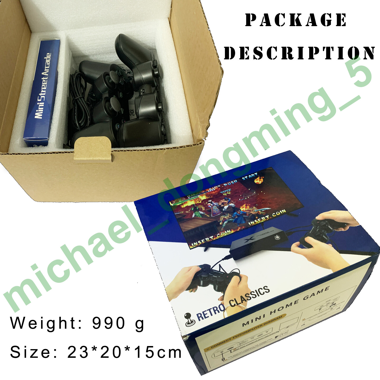 4260 Games 720P Pandora's Box DX Mini Arcade with Wireless Handle Controller