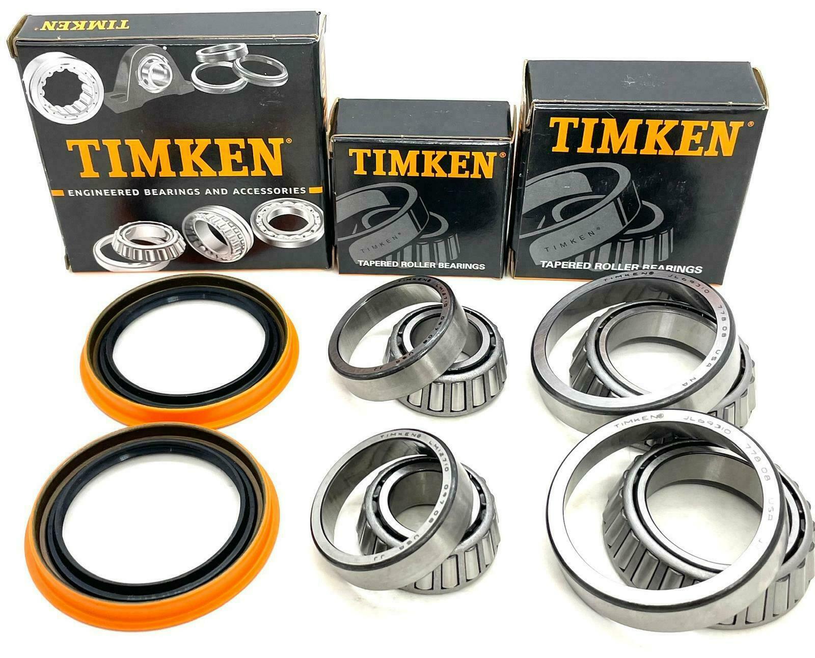 Fit Chevrolet S10 GMC Sonoma Front Wheel TIMKEN USA Bearing &Race &Seal Kit
